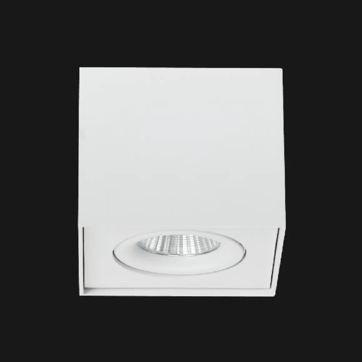 Cobra 360° Rotatable Surface downlight 8W 2000-3000K Dim2Warm IP20 - Hvit