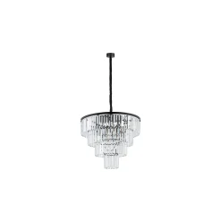 Cristal Lysekrone L - Svart