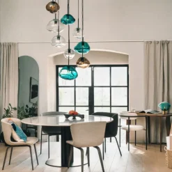 Crystal Stone Ø35 - Blågrønn / Stål