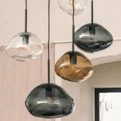 Crystal Stone Ø30 - Klar m/Soda / Svart