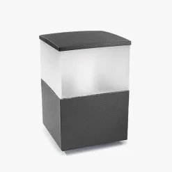 Cubik pullert/portstolpe stor - Mørk grå