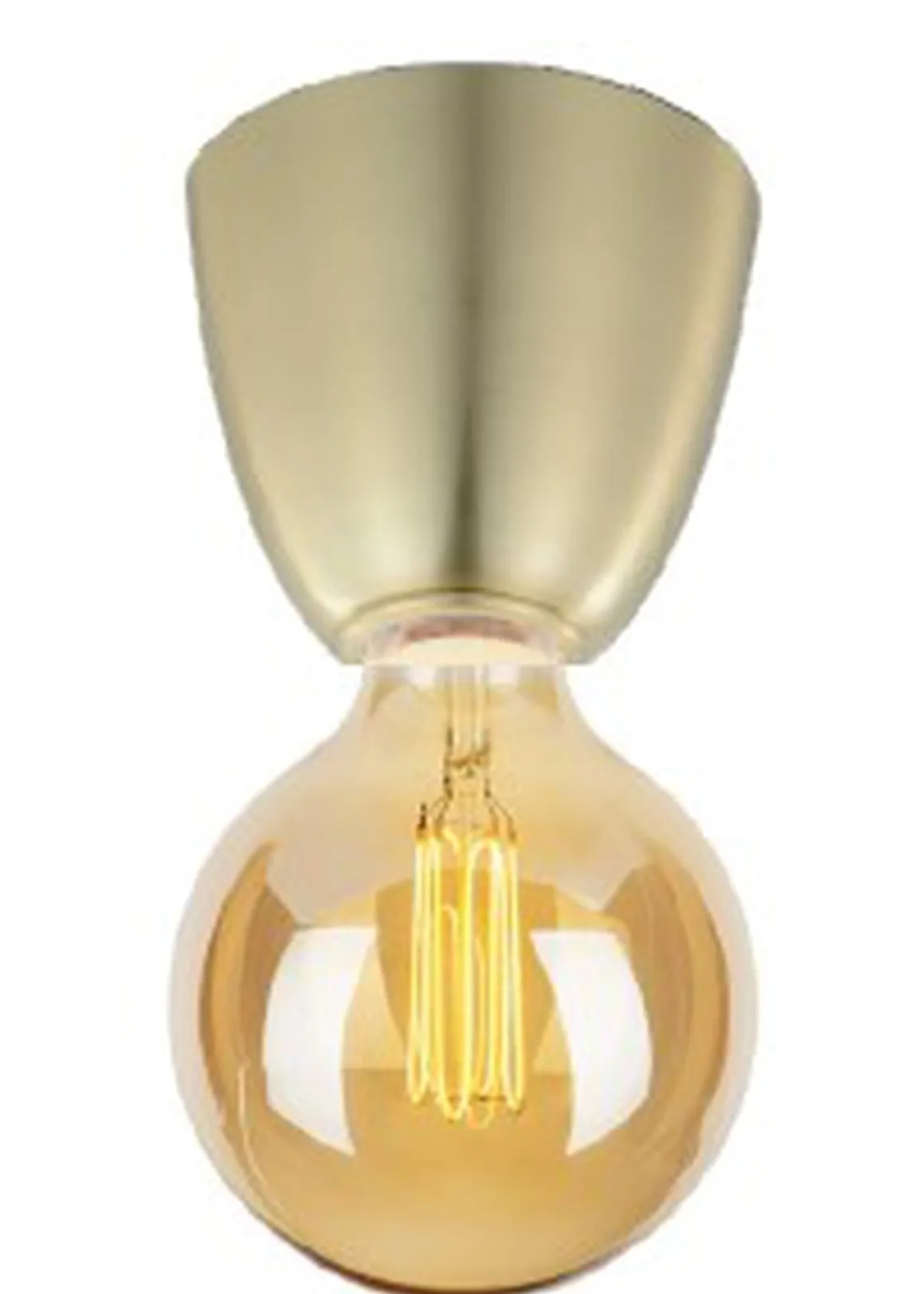 Cup 110 taklampe - Messingfarget