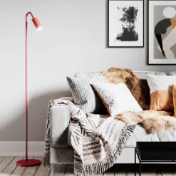 Curve gulvlampe