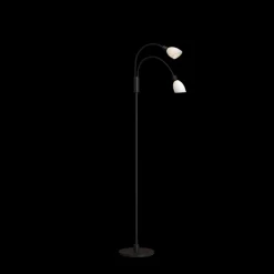 Cut dobbel gulvlampe - Svart/Hvit