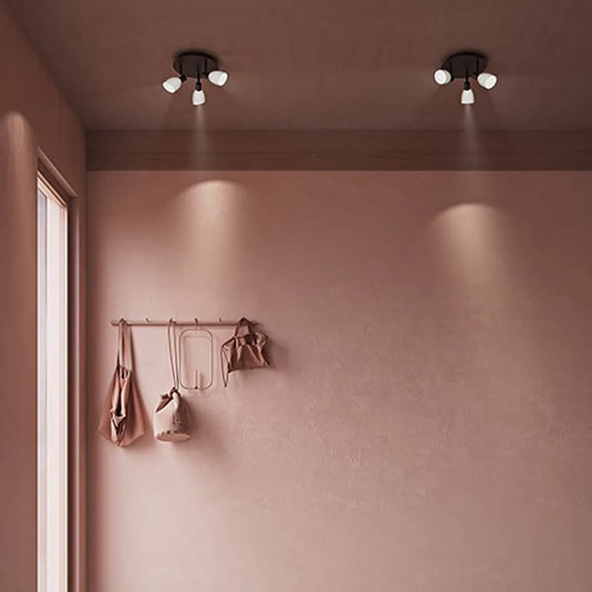 Cut spotlight - Svart/Hvit