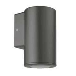 Cylindro vegglampe ned utendørs IP54 - Grafitt grå