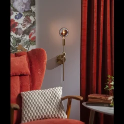 Decoration Globe smoke 80mm, dimbar E14 1,5W - Smoke