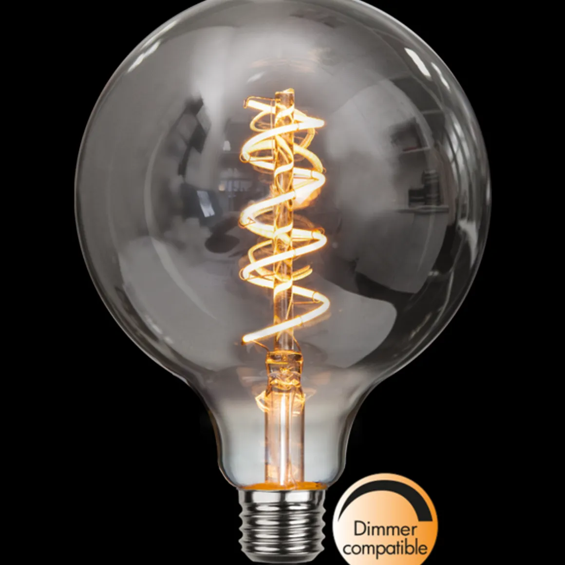 Decoration Smoke E27 4 Watt 125 mm - Dimbar