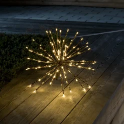 Dekorasjonsball 40 cm 120 LED varmhvit - Gull