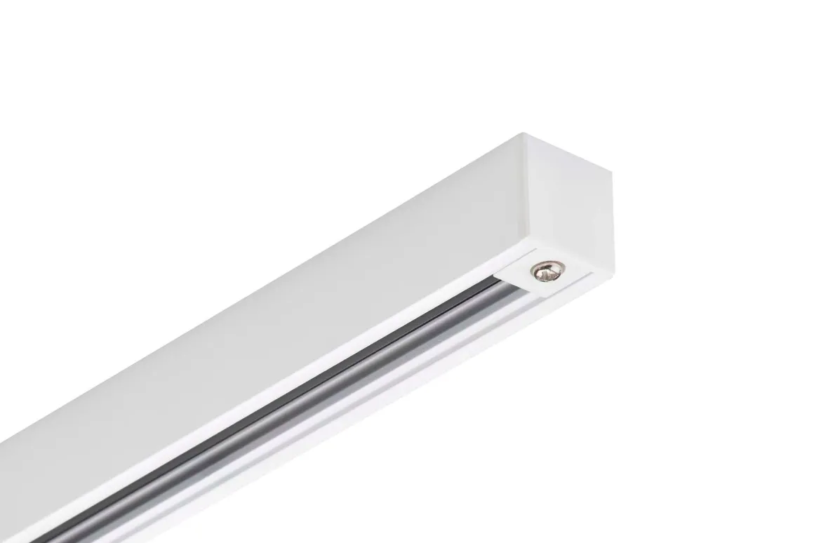 Designline Tube Pro komplett 1,9 meter spotskinne med 4 spotter GU10 - Hvit
