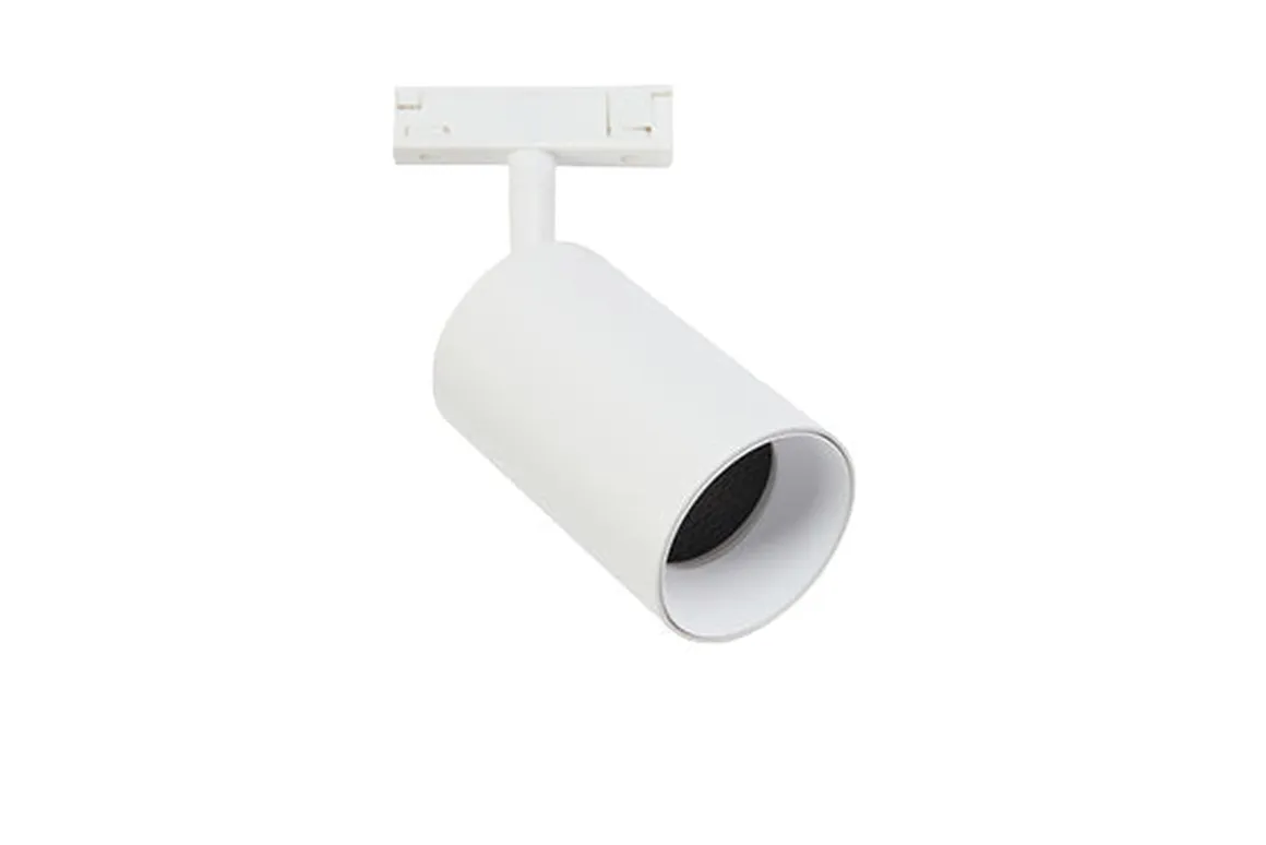 Designline Tube Pro komplett 1,9 meter spotskinne med 3 spotter GU10 - Hvit
