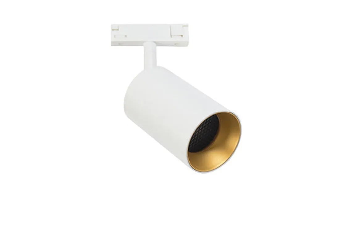 Designline Tube Pro komplett 1,9 meter spotskinne med 5 spotter GU10 - Hvit