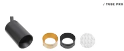 Designline Tube Pro komplett 1.9 meter spotskinne med 3 spotter GU10 - Svart