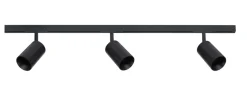 Designline Tube Pro komplett 1 meter spotskinne med 3 spotter GU10 - Svart