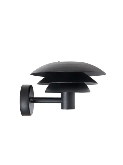 DL20 utendørs vegglampe IP44 - Svart