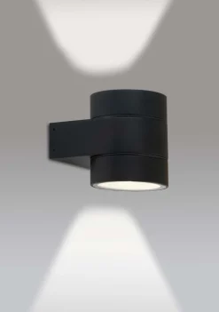 Dolio W90 vegglampe utendørs opp/ned 2x4,2W 3000K IP65 Dimbar - Svart