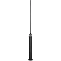Draco stolpe 2m - Svart