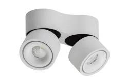 Easy mini W275 Double takspot 2x7W 2700K Dimbar Hull til ledning - Hvit