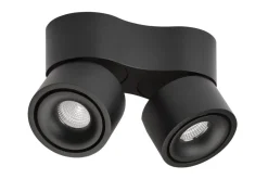 Easy mini W275 Double takspot 2x7W 2700K Dimbar Hull til ledning - Svart
