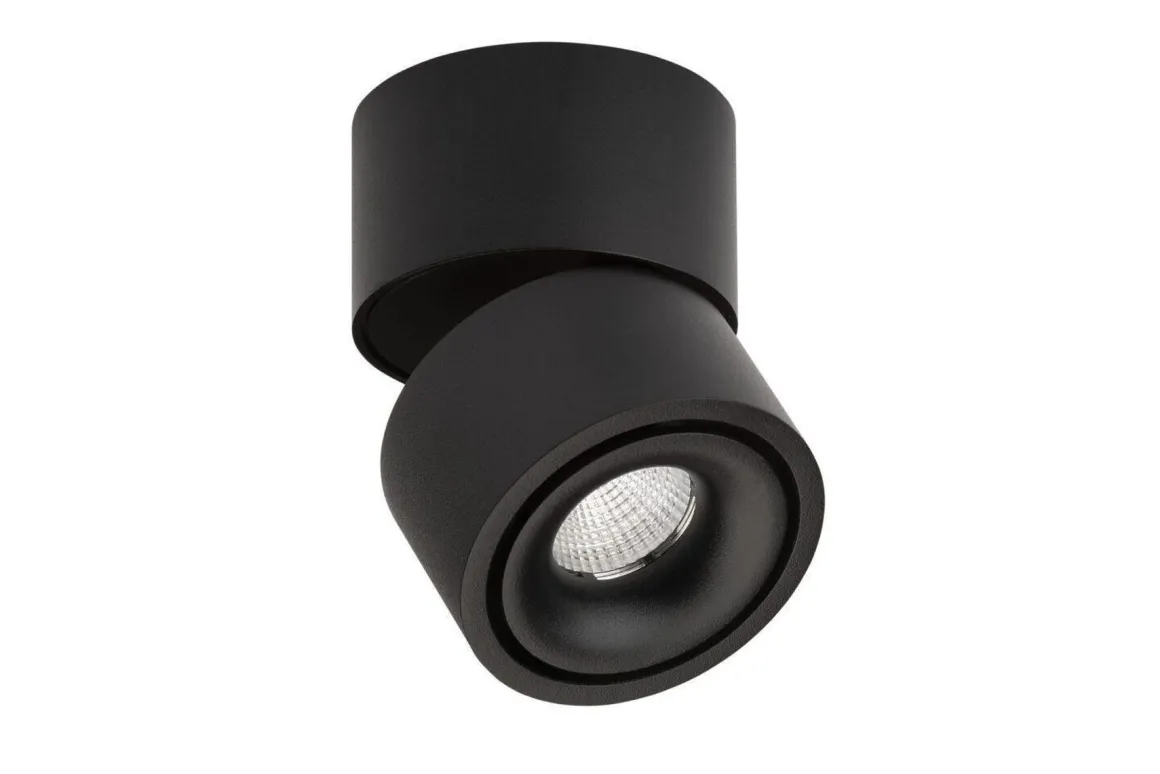 Easy mini W75 takspot 1 lys 7W 2700K Dimbar Hull for ledning - Svart