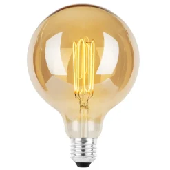 Ecolux E27 ultra tynn spiral filament 4W 2200K 125 mm dimbar - Amber