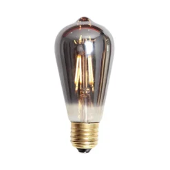 Edison E27 lanterne LED 4W 2200K 60mm dimbar - Røykfarget