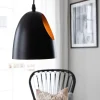 Elda takpendel 16 cm - Svart/Kobber