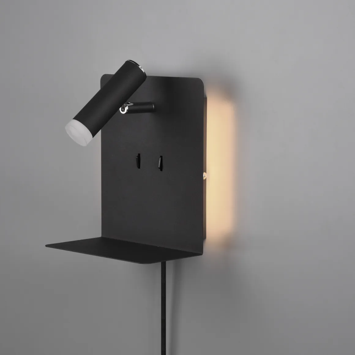 Element vegglampe - Svart