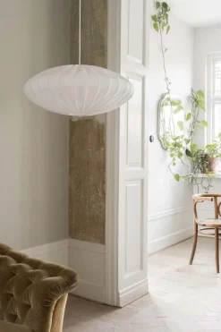Ellipse 65 taklampe Hvit Lin