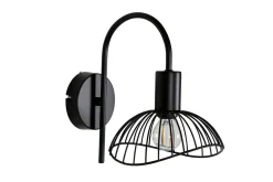 Elsa buet vegglampe - Svart