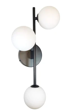 Emrik vegg/tak lampe - Svart/Opal