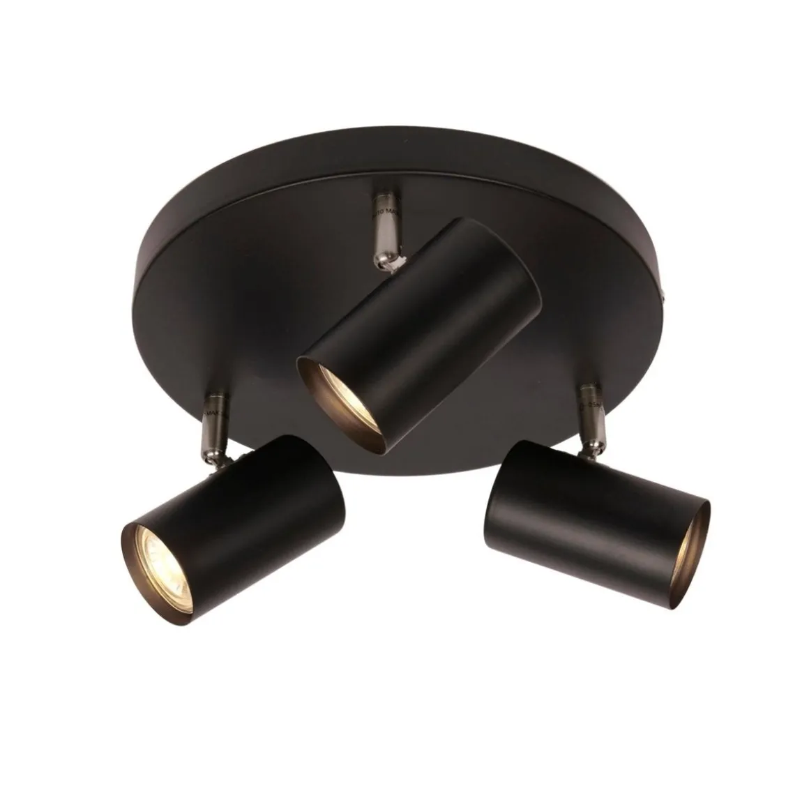Era taklampe med 3 spotter - Svart