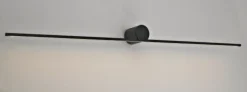 Eros 600 vegglampe ned IP44 dimbar - Svart