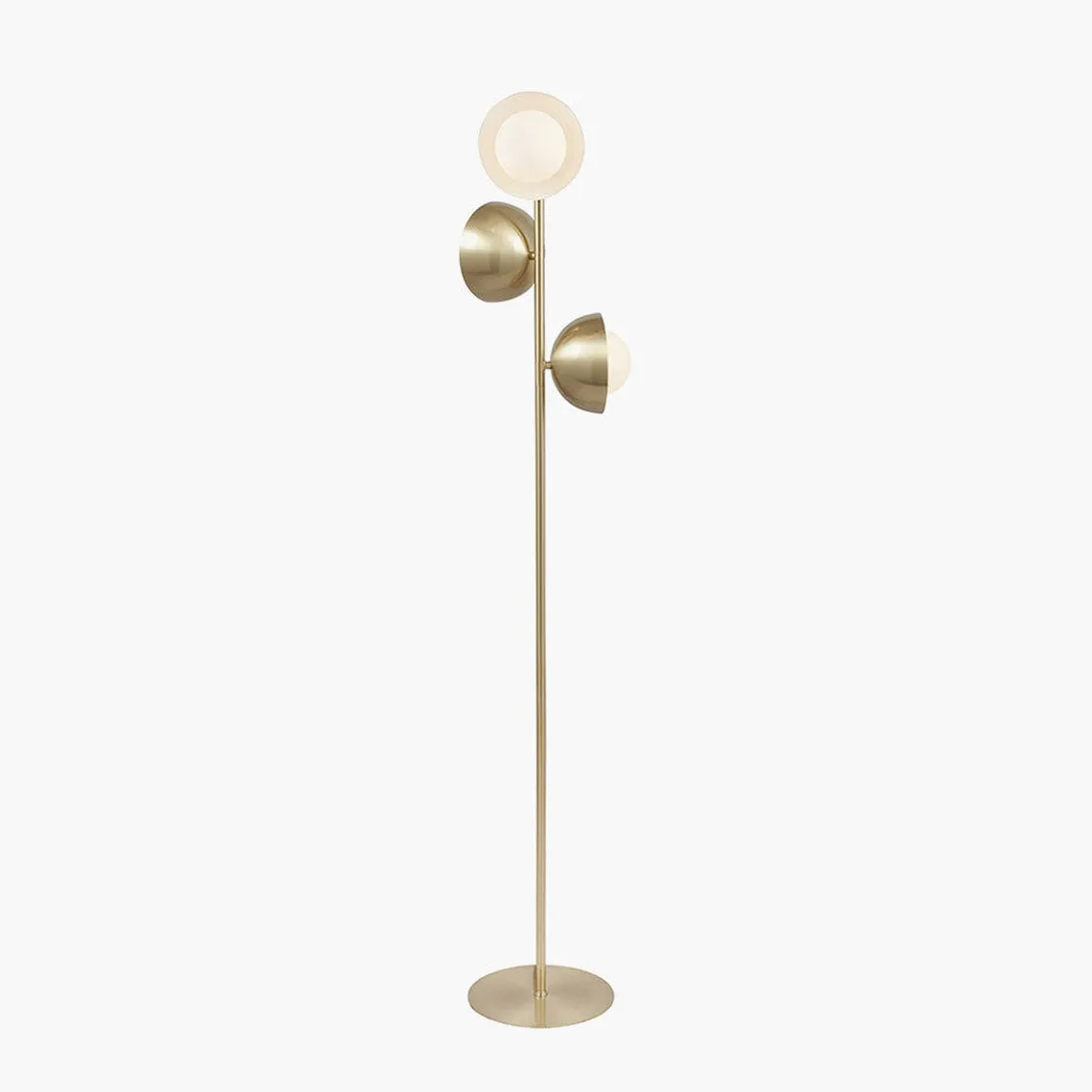 Estelle gulvlampe 141 cm - Opal/Messingfarget
