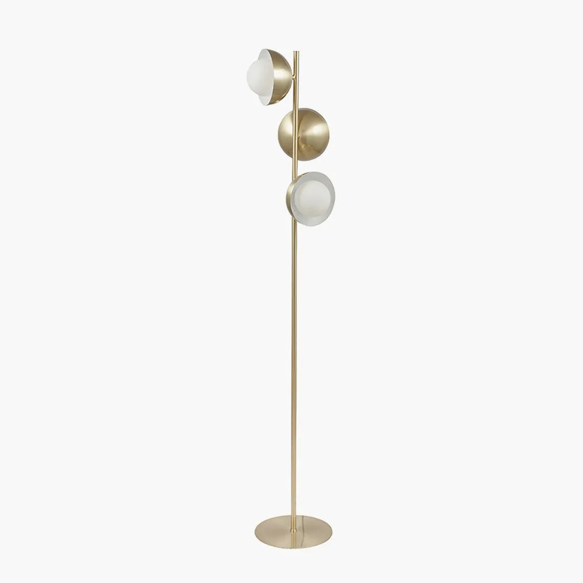Estelle gulvlampe 141 cm - Opal/Messingfarget