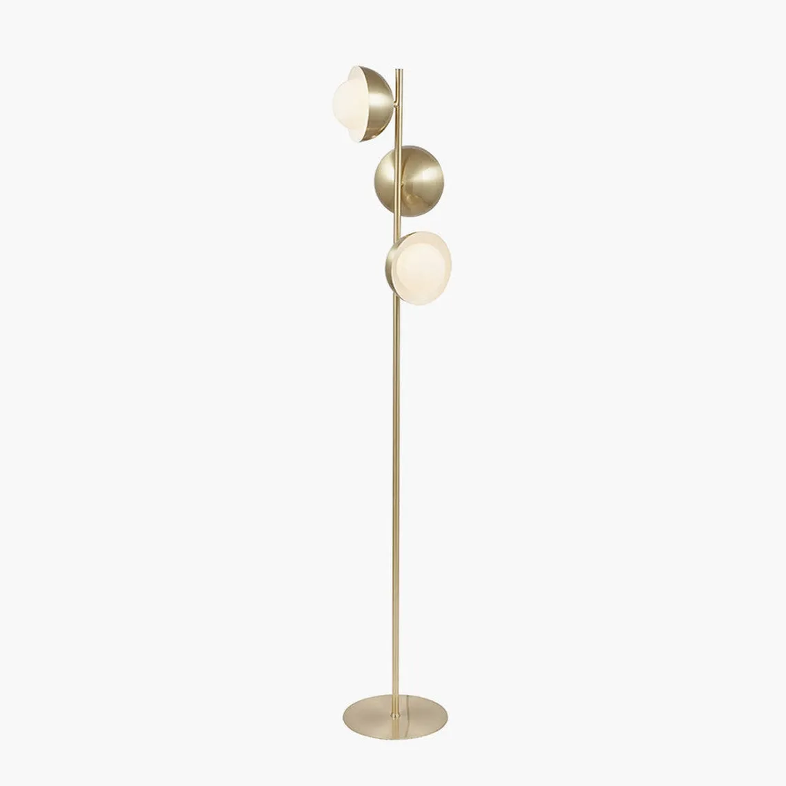 Estelle gulvlampe 141 cm - Opal/Messingfarget