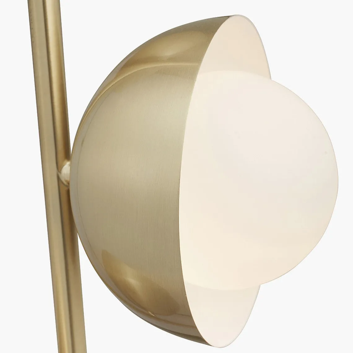 Estelle gulvlampe 141 cm - Opal/Messingfarget