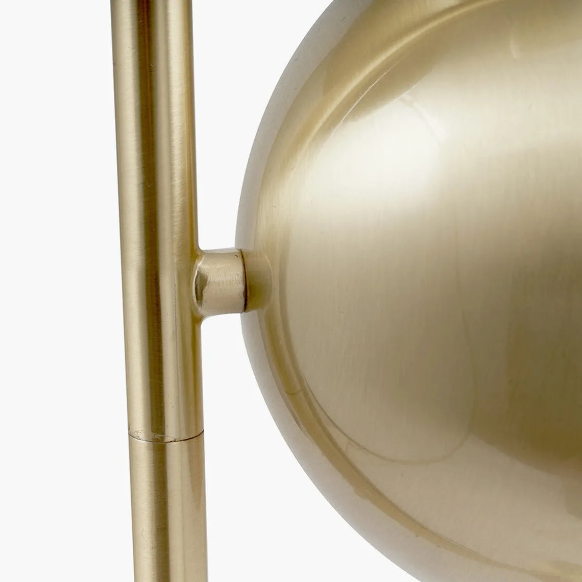 Estelle gulvlampe 141 cm - Opal/Messingfarget