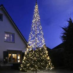 Fairybell 6 flaggstang julebelysning - 1200 LEDlys