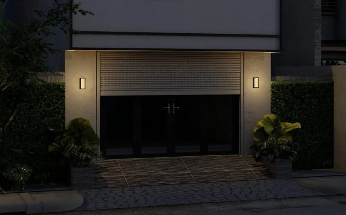Faro 250 vegglampe utendørs Colour Switch 9W IP65 Dimbar - Antrasitt grå