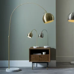 Feliciani gulvlampe 175 cm - Messing/Marmor