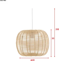 Fence takpendel 40 cm - Natur