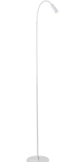 Flexi gulvlampe 3W Dimbar - Hvit