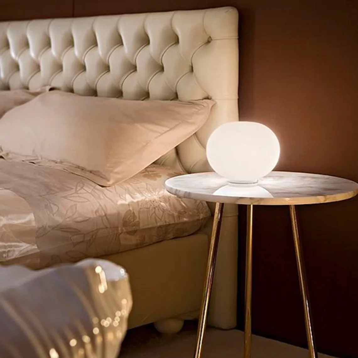 Flos Glo-Ball Basic Zero bordlampe 19cm - med dimmer