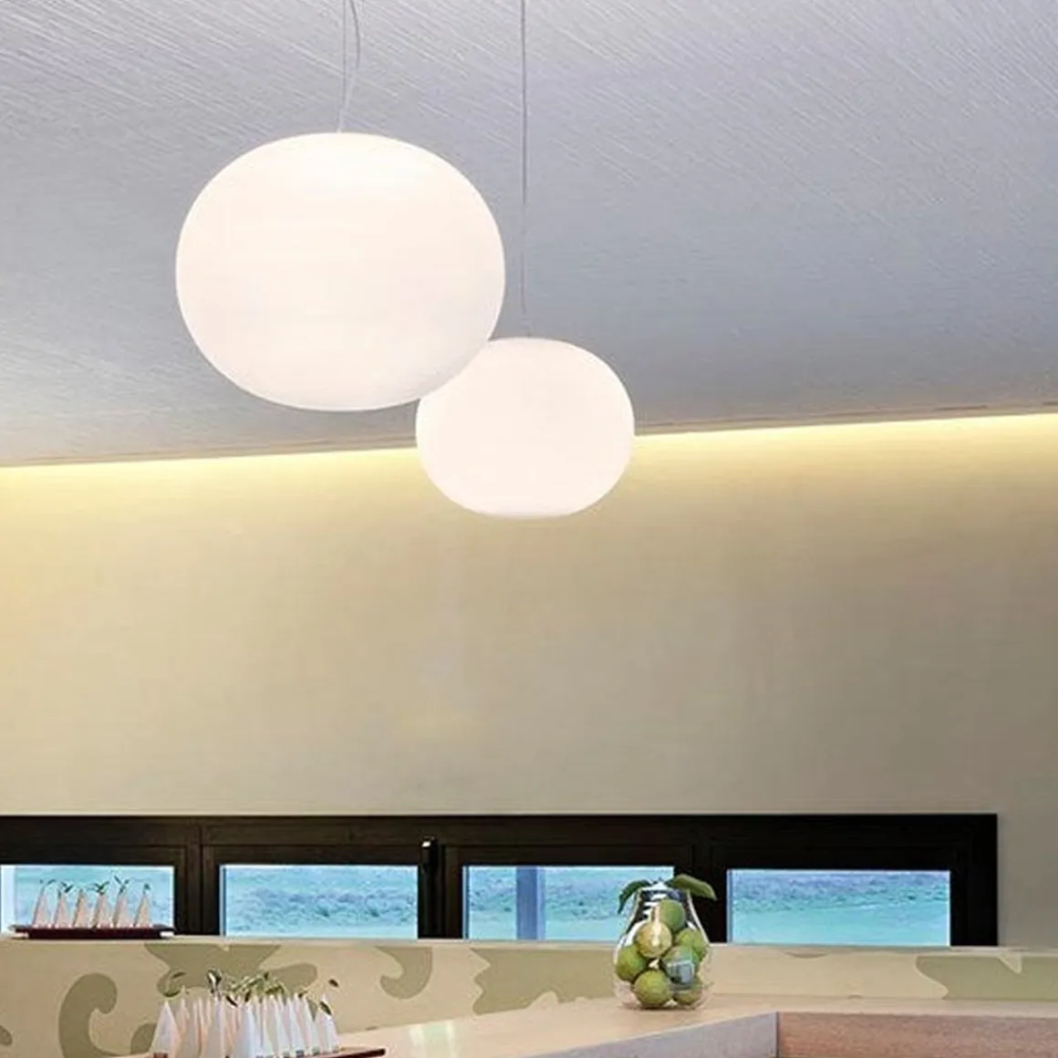 Flos Glo-Ball S1 taklampe - 33cm
