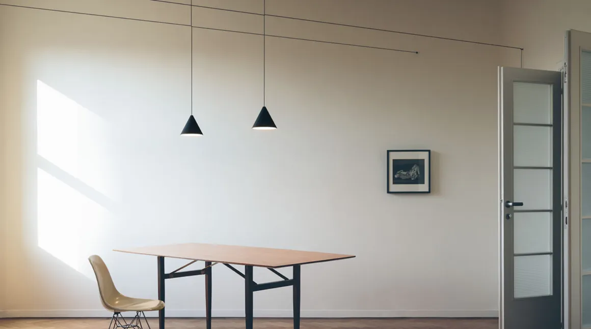 Flos String Light taklampe - Cone - 22 m kabel