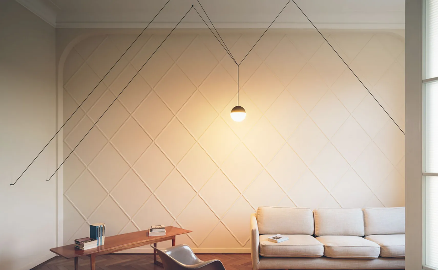 Flos String Light taklampe - Sphere - 22m