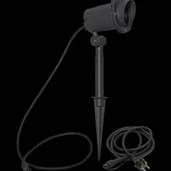 Focus uplight på spyd 30 cm utendørs GU10 IP44 - Svart