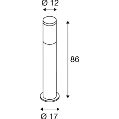 F-pol pullert 86 cm IP54