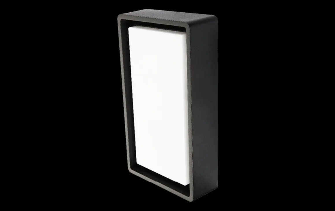 Frame vegg/taklampe 8W LED m/sensor
